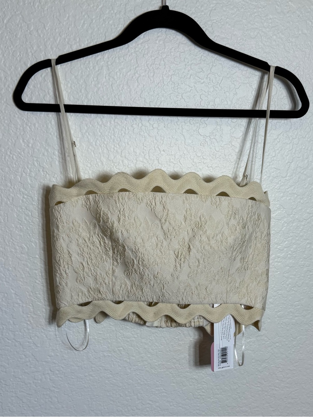 CLEA Kalina Ric Rac Top In Neutral - Picture 3 of 10
